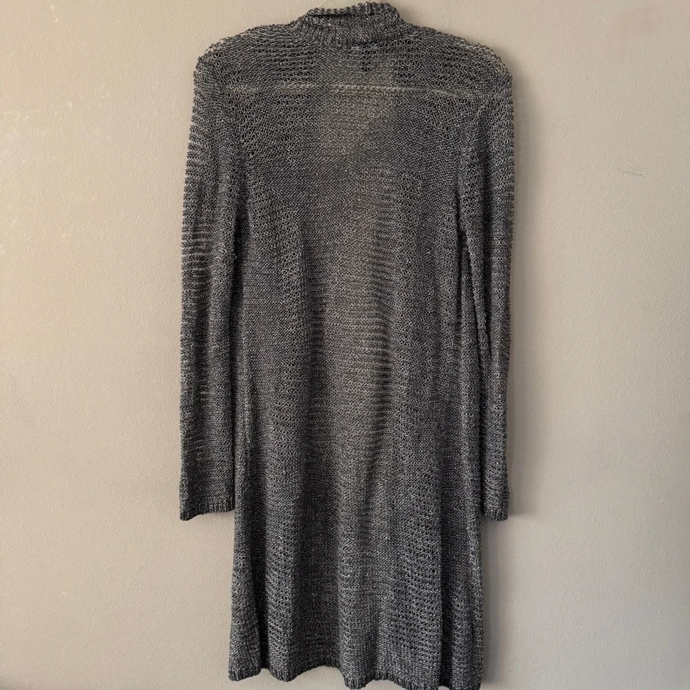 Eileen Fisher Linen Metallic Open Knit Sweater Size S